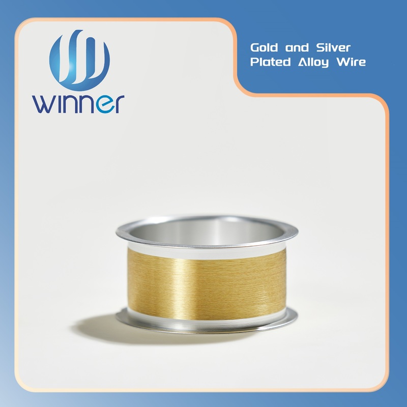 50g 0.2mm ISO 9001 Certified Gold Plated Silver Wire for High Purity Bonding Applications