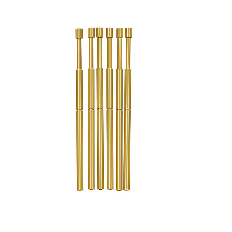 Gold Plated Spring Test Probe with Brass Barrel and BeCu Plunger for Precision PCB Testing