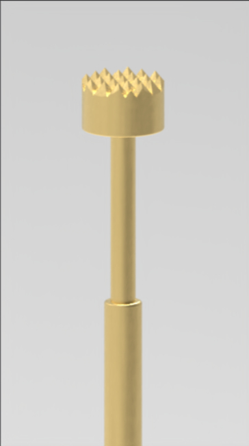 100 ml Federprobe mit Kronenspitze und BeCu-Spritzer für eine hohe Schlaggenauigkeit