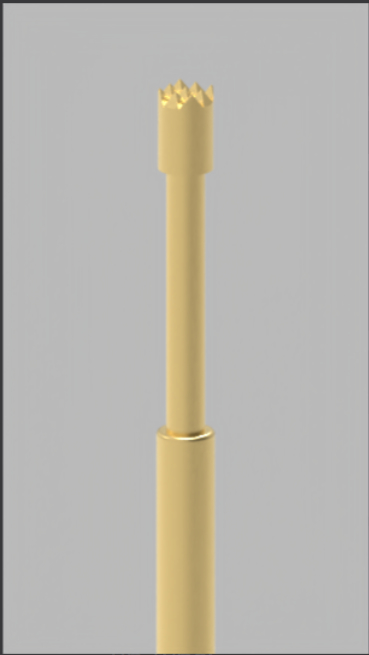 100 ml Federprobe mit Kronenspitze und BeCu-Spritzer für eine hohe Schlaggenauigkeit