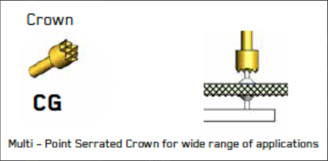 100 ml Federprobe mit Kronenspitze und BeCu-Spritzer für eine hohe Schlaggenauigkeit