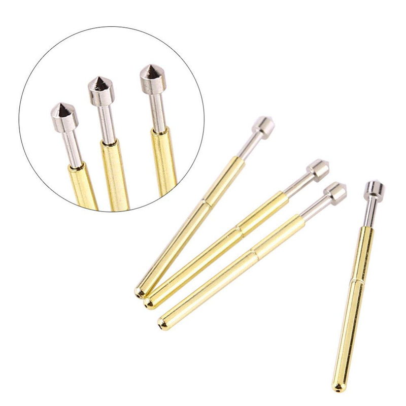 P75-E2 Federprüfsonde mit 1,3 mm Kegelkopf und 1,02 mm Rohrdurchmesser für die Prüfung von 3A-PCBs