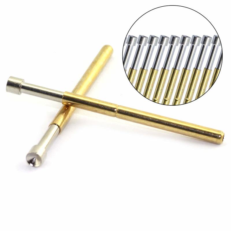 P125-A Spring Test Probe Pogo Pin with 5A Current 50m Ohm Resistance and 33.35mm Length for PCB Testing