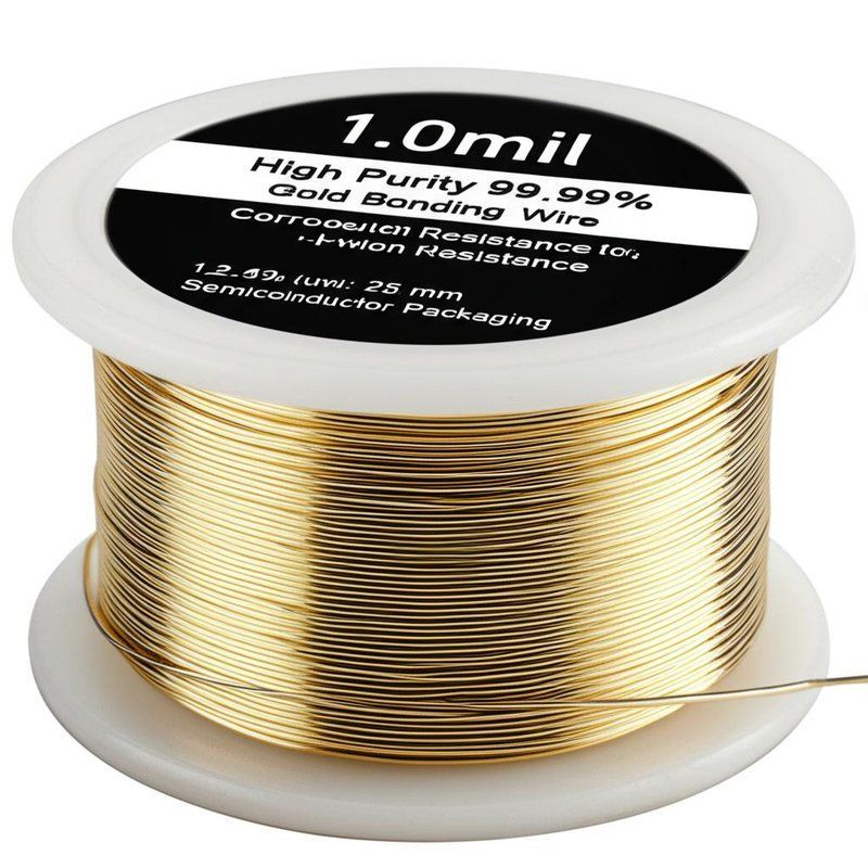 1.0mil Hohe Reinheit 99,99% Goldverbindungsdraht mit Korrosionsbeständigkeit für Halbleiterverpackungen