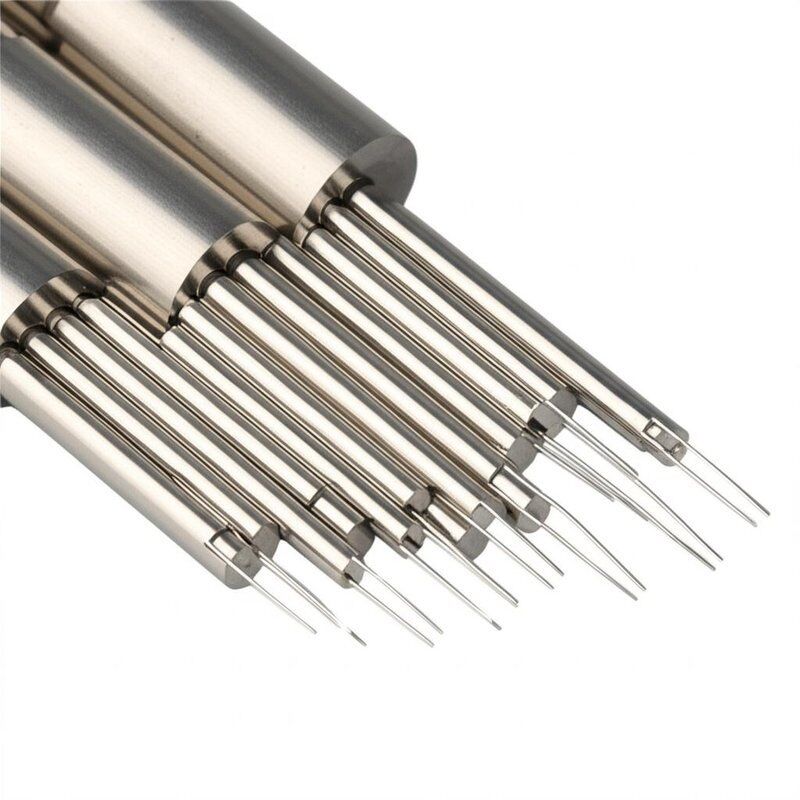 Kundenspezifische, goldbeschichtete Federkontaktstifte mit 0,50 Ampere Strombelastbarkeit und 50 mΩ maximalem Kontaktwiderstand