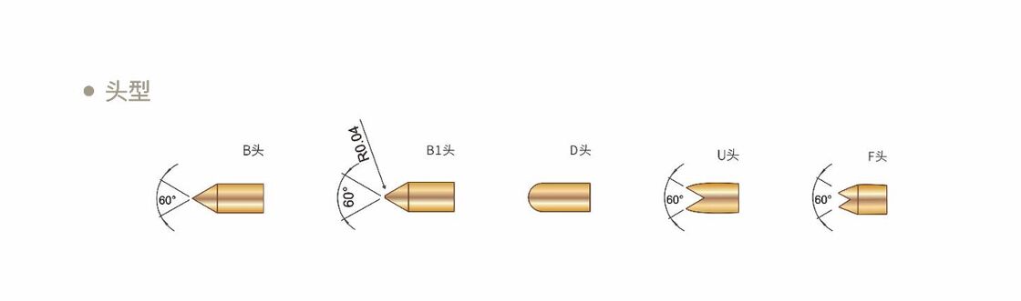 Goldbeschichtete Frühlingstestsonde mit Strombewertung 1A und benutzerdefinierten Größen für BGA-Prüfungen