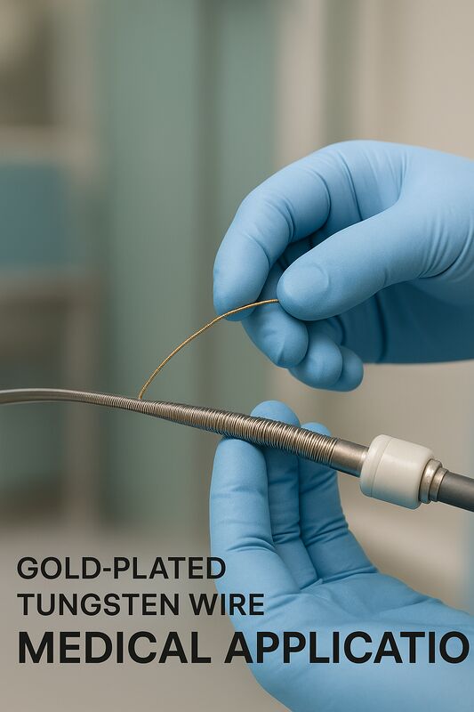 Specialized custom manufacturing of medical springs and tungsten wires, medical-grade tungsten wire customization, and custom medical-grade gold-plated tungsten wires for universities and research ODM