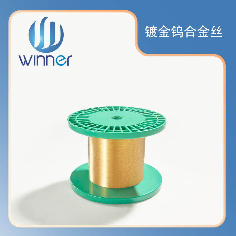 Super Fine 0.003mm Gold Plated Tungsten Wire For Semiconductor Micro Interconnection