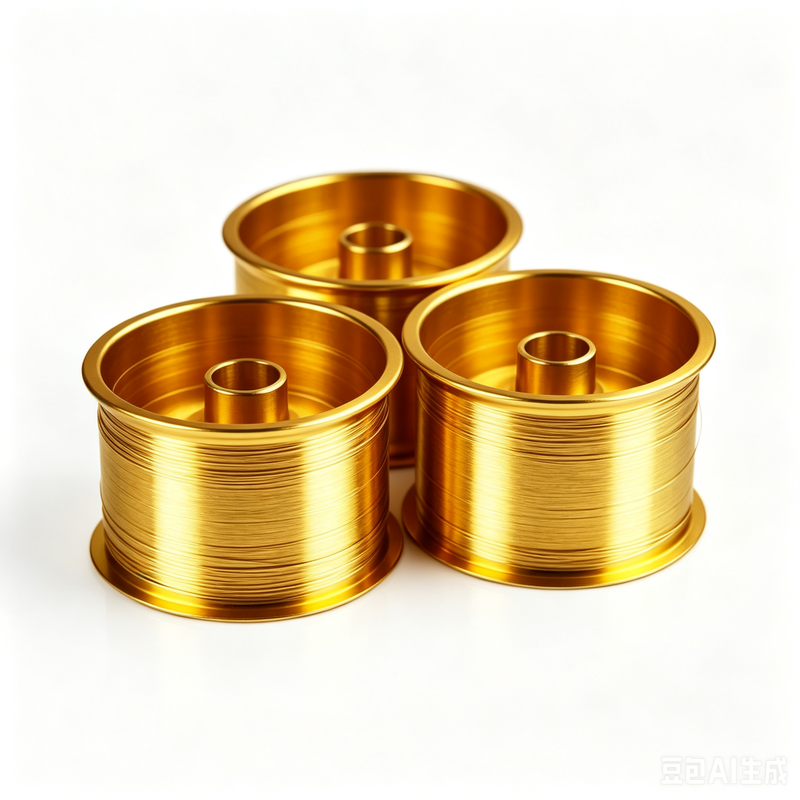 Zusammengestellte Plattierung 0,01mm Ultrafeine BeCu-Draht Gold Plattable RF-Sensor Präzision Internal Verkabelung